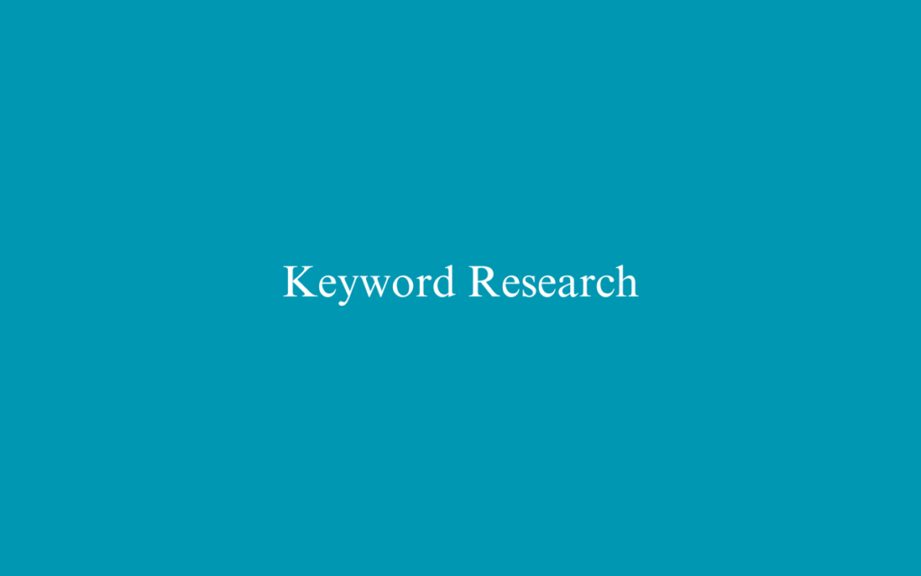 Keyword Research